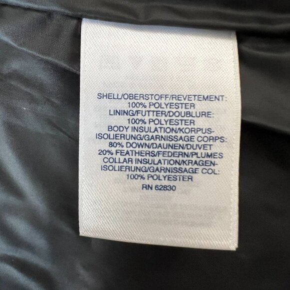 NEW Lands End Black White Check Down Puffer Vest Sz S - Picture 8 of 11